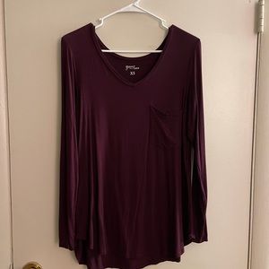 Grace and lace perfect pocket long sleeve tee (XS)